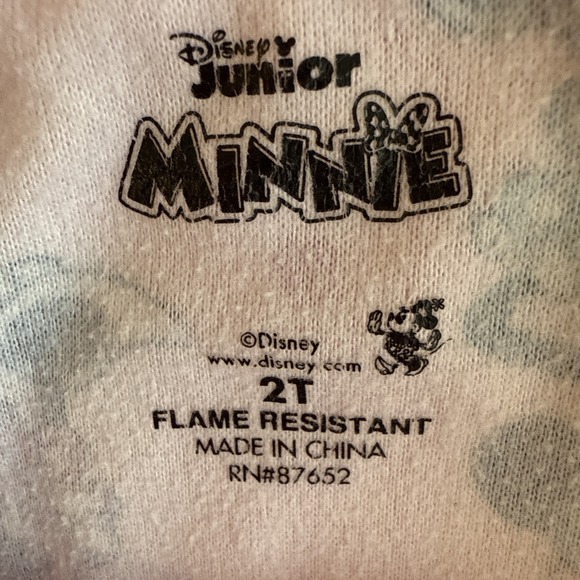 Disney Junior Minnie Toddler Girls Colorful Polka Dot Minnie Nightgown Pink 2T - Picture 3 of 6